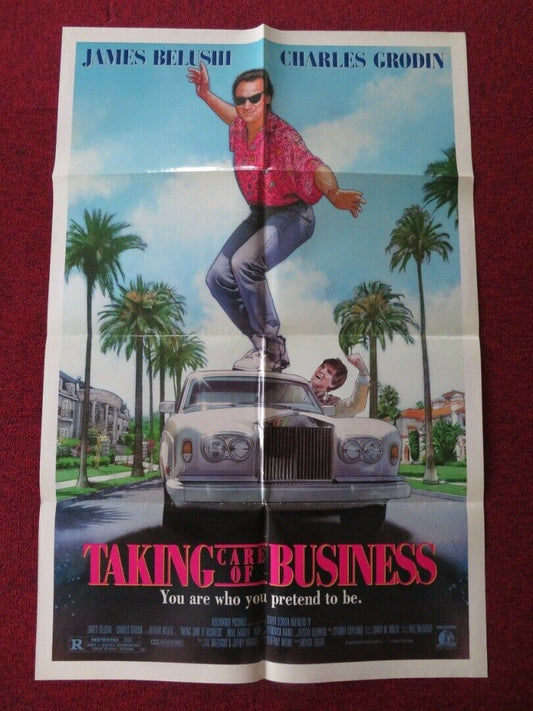 TAKING CARE OF BUSINESS  FOLDED US ONE SHEET POSTER JAMES BELUSHI 1990