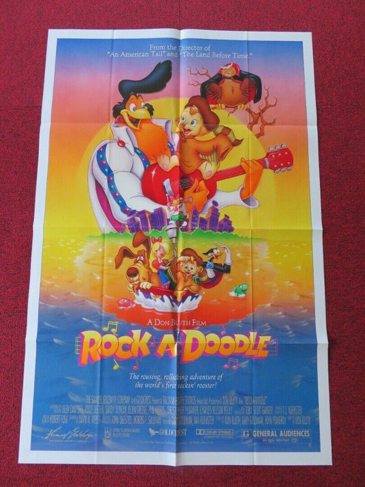 ROCK-A-DOODLE  FOLDED US ONE SHEET POSTER GLEN CAMPBELL 1991