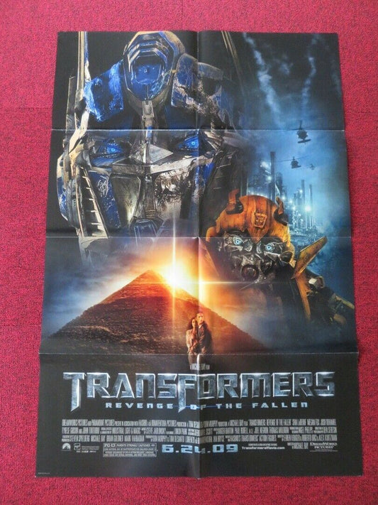 TRANSFORMERS REVENGE OF THE FALLEN  FOLDED US ONE SHEET POSTER SHIA LABEOUF 2009