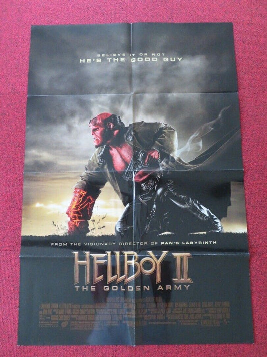 HELL BOY 2  FOLDED US ONE SHEET POSTER GUILLERMO DEL TORO 2008