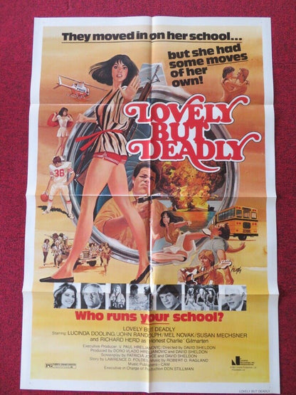 LOVELY BUT DEADLY  FOLDED US ONE SHEET POSTER LUCINDA DOOLING 1982