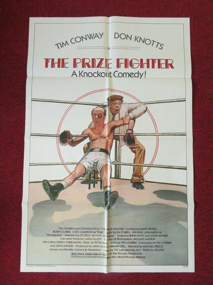 THE PRIZE FIGHTER  FOLDED US ONE SHEET POSTER DON KNOTTS TIM CONWAY 1979