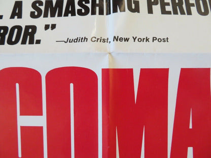 COMA -REVIEW  FOLDED US ONE SHEET POSTER MICHAEL CRICHTON  MICHAEL DOUGLAS 1977