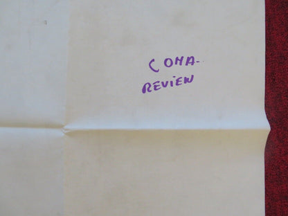 COMA -REVIEW  FOLDED US ONE SHEET POSTER MICHAEL CRICHTON  MICHAEL DOUGLAS 1977