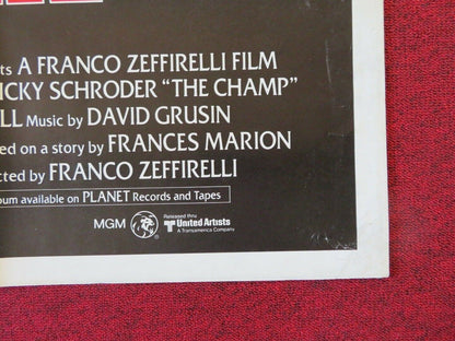 THE CHAMP  FOLDED US ONE SHEET POSTER FRANCO ZEFFIRELLI 1979