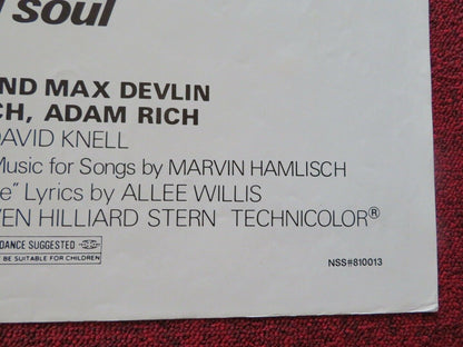 THE DEVIL AND MAX DEVLIN FOLDED US ONE SHEET POSTER DISNEY BILL COSBY 1981