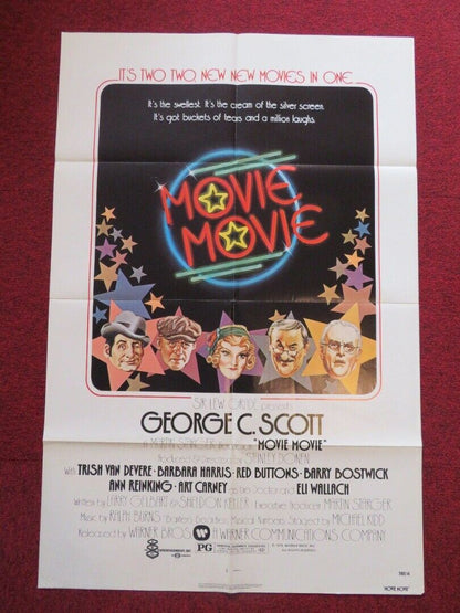 MOVIE MOVIE FOLDED US ONE SHEET POSTER GEORGE C.SCOTT TRISH VAN DEVERE 1978