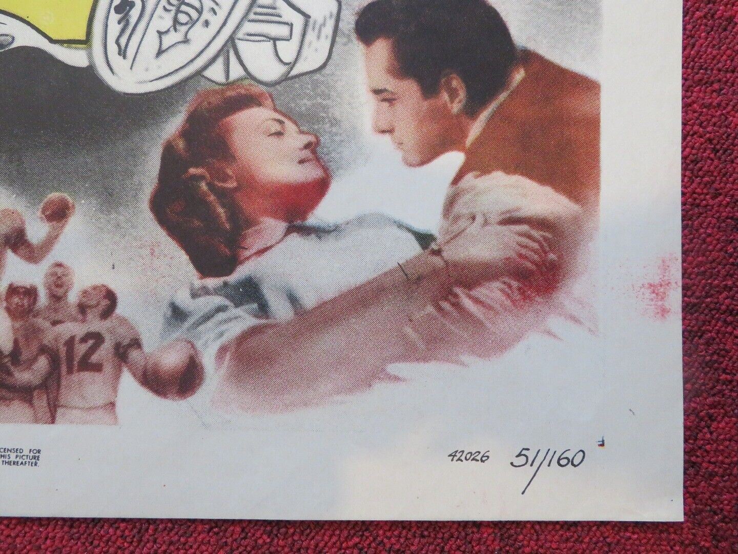 SATURDAY'S HERO  FOLDED US ONE SHEET POSTER JOHN DEREK DONNA REED 1951