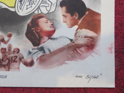 SATURDAY'S HERO  FOLDED US ONE SHEET POSTER JOHN DEREK DONNA REED 1951