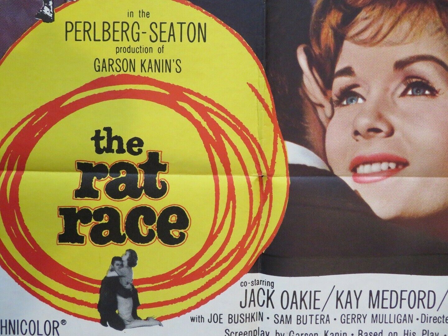 THE RAT RACE FOLDED US ONE SHEET POSTER TONY CURTIS DEBBIE REYNOLDS 1960