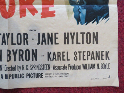 SECRET VENTURE  FOLDED US ONE SHEET POSTER KENT TAYLOR JANE HYLTON 1955