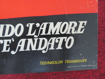 QUANDO L'AMORE SE N'E ANDATO / WHERE LOVE HAS GONE - B ITALIAN FOTOBUSTA POSTER