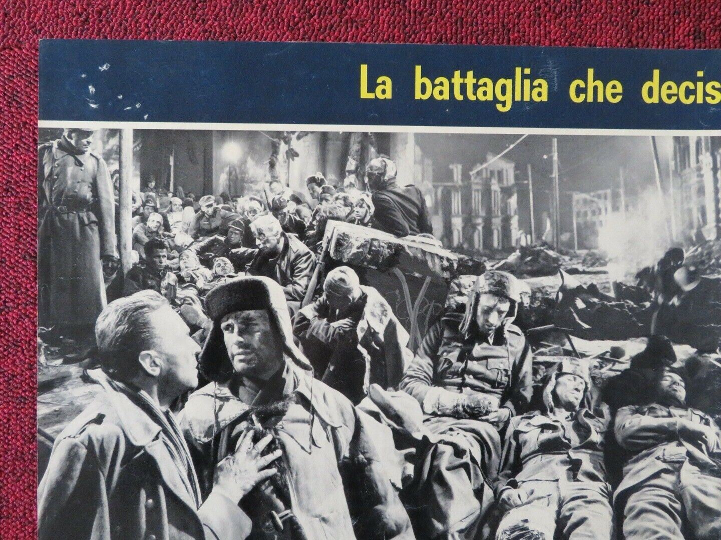 LA BATTAGLIA PIU' LUNGA STALINGRADO - F ITALIAN FOTOBUSTA POSTER GERT FROBE