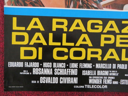 LA RAGAZZA DALLA PELLE DI CORALLO -B  ITALIAN FOTOBUSTA POSTER NORMA JORDAN 1976