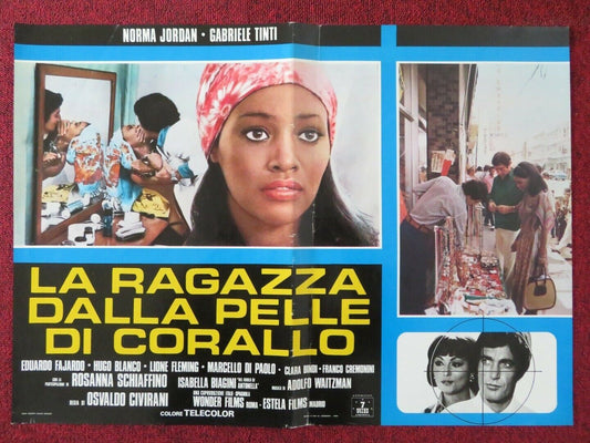 LA RAGAZZA DALLA PELLE DI CORALLO - C ITALIAN FOTOBUSTA POSTER NORMA JORDAN 1976