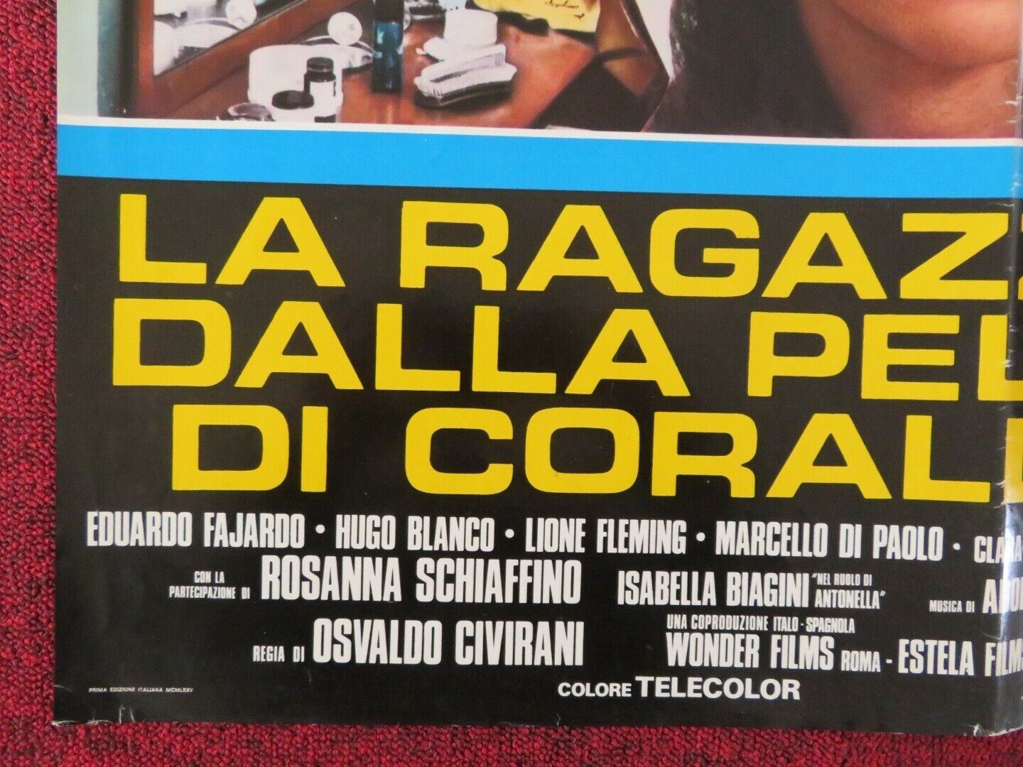 LA RAGAZZA DALLA PELLE DI CORALLO - C ITALIAN FOTOBUSTA POSTER NORMA JORDAN 1976