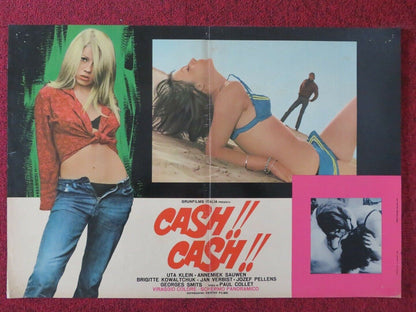 CASH ! CASH ! - B ITALIAN FOTOBUSTA POSTER UTA KLEIN ANNEMIEK SAUWEN 1967