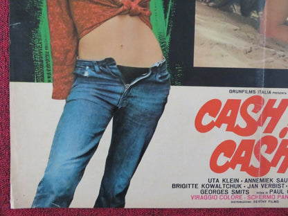 CASH ! CASH ! - B ITALIAN FOTOBUSTA POSTER UTA KLEIN ANNEMIEK SAUWEN 1967