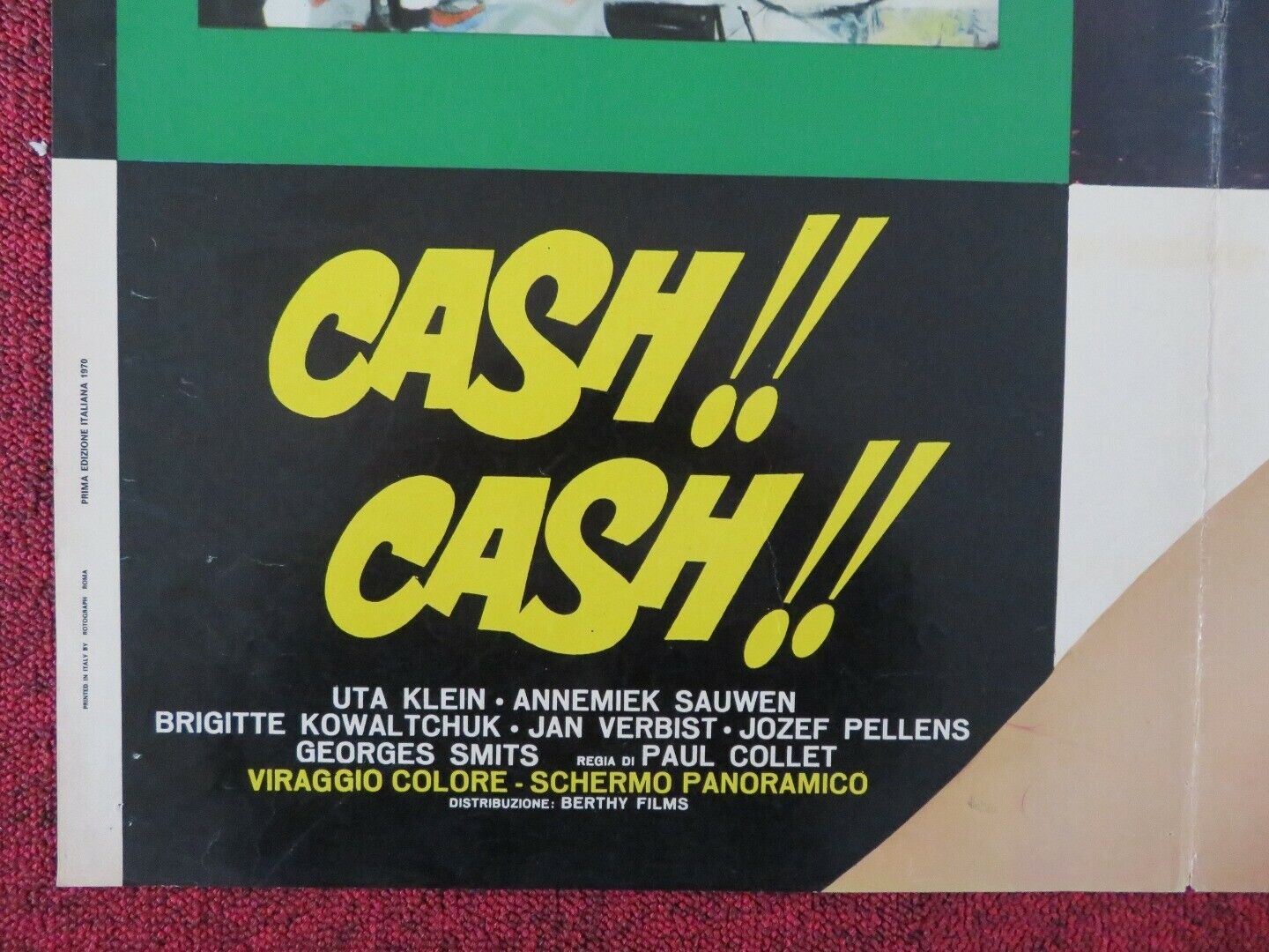 CASH ! CASH ! - E ITALIAN FOTOBUSTA POSTER UTA KLEIN ANNEMIEK SAUWEN 1967