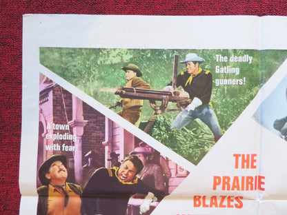 RED TOMAHAWK FOLDED US ONE SHEET POSTER HOWARD KEEL JAON CAULFIELD 1966