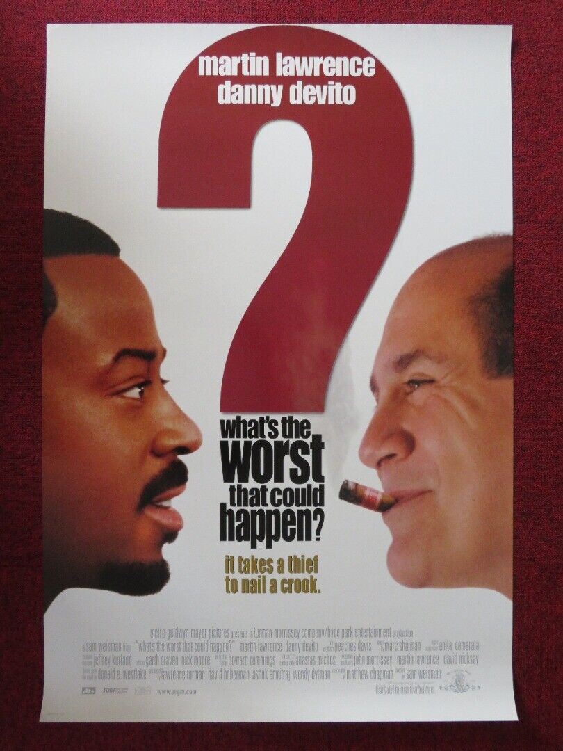 WHAT'S THE WORST THAT COULD HAPPEN US ONE SHEET ROLLED POSTER M LAWRENCE 2001