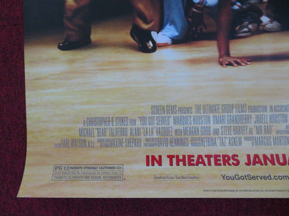 YOU GOT SERVED US ONE SHEET ROLLED POSTER OMARION MARQUES HOUSTON 2004