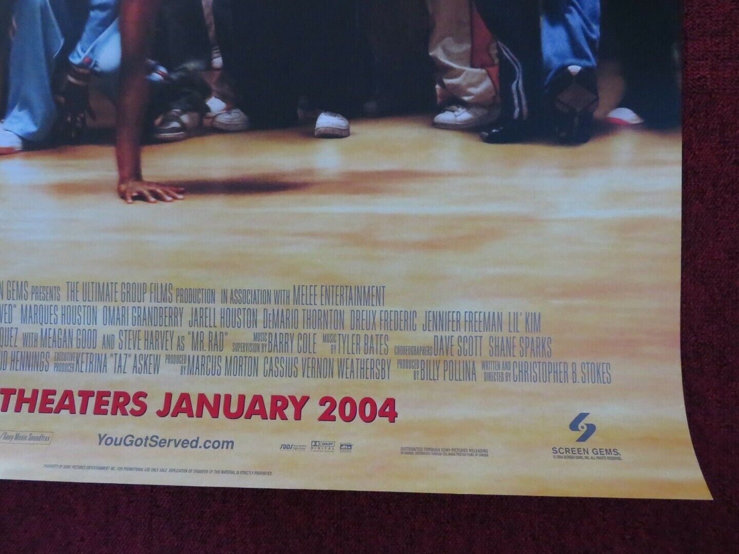 YOU GOT SERVED US ONE SHEET ROLLED POSTER OMARION MARQUES HOUSTON 2004