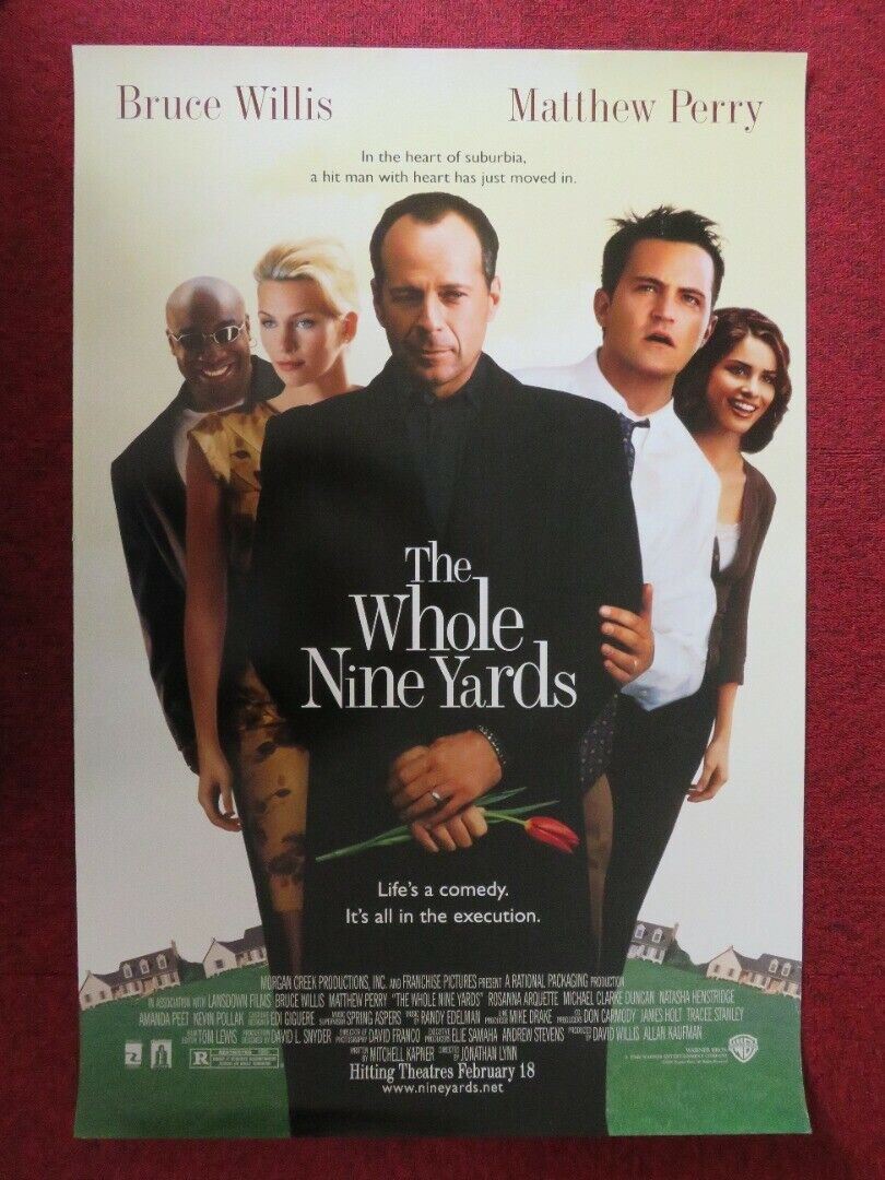 THE WHOLE NINE YARDS US ONE SHEET ROLLED POSTER BRUCE WILLIS MATTHEW PERRY 2000