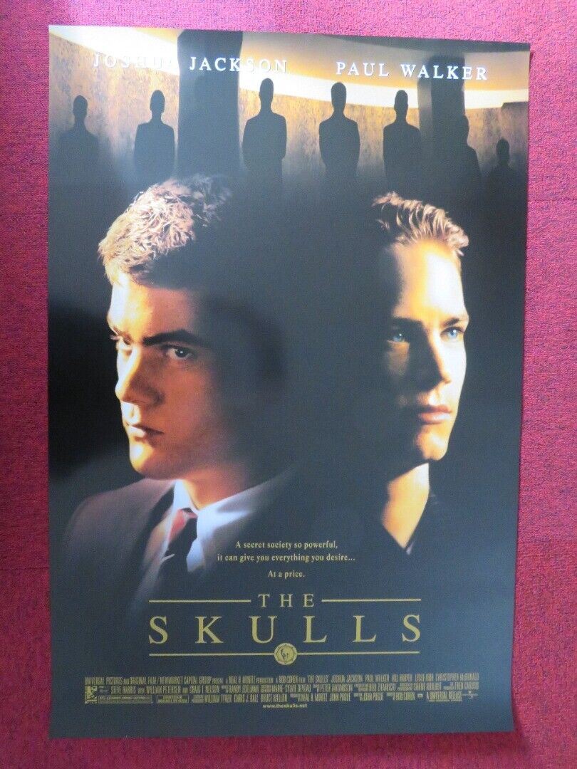 THE SKULLS US ONE SHEET ROLLED POSTER JOSHUA JACKSON PAUL WLAKER 2000