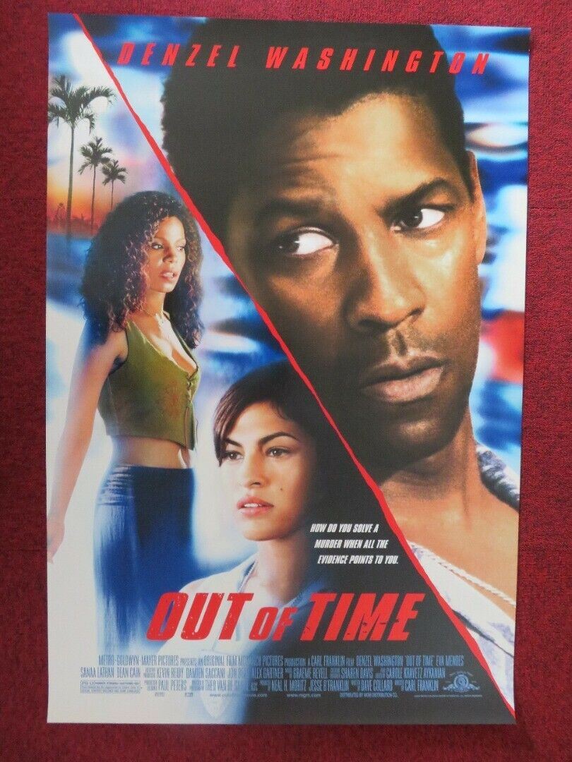 OUT OF TIME  US ONE SHEET ROLLED POSTER  DENZEL WASHINGTON EVA MENDES 2003