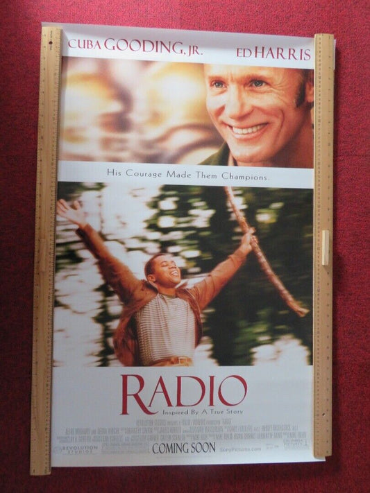 RADIO  US ONE SHEET ROLLED POSTER CUBA GOODING JR ED HARRIS 2003