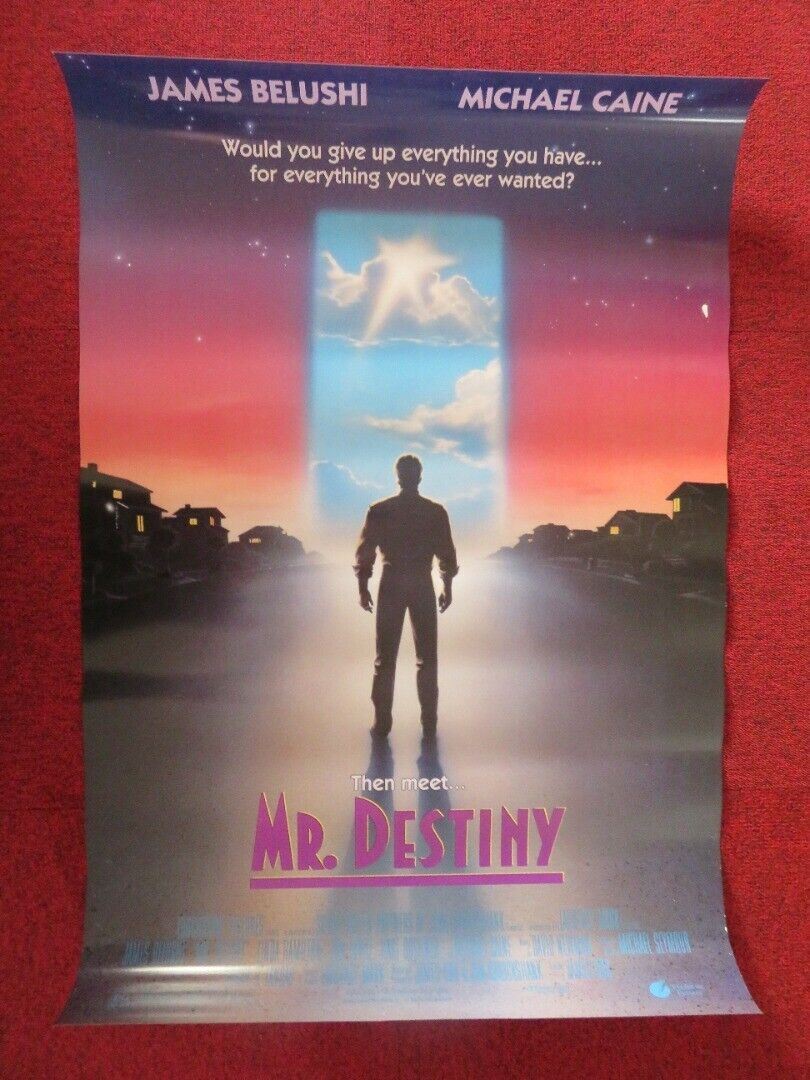 MR. DESTINY  US ONE SHEET ROLLED POSTER JIM BELUSHI MICHAEL CAINE 1990