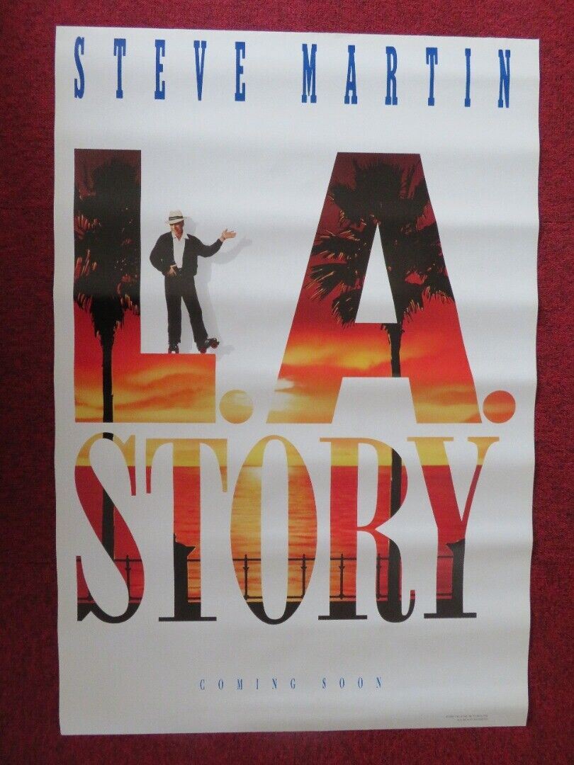 L.A STORY US ONE SHEET ROLLED POSTER STEVE MARTIN VICTORIA TENNANT 1991