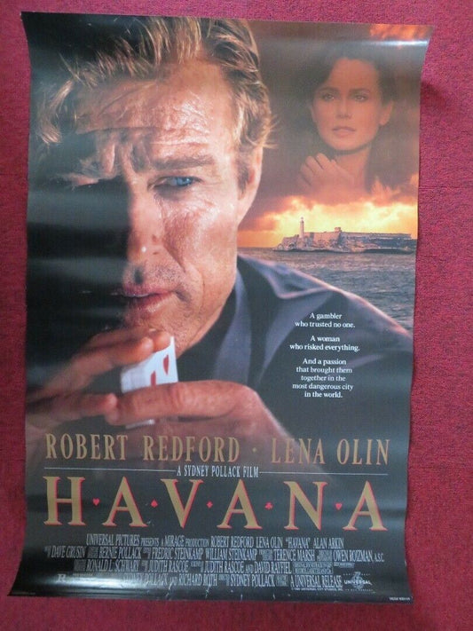 HAVANA US ONE SHEET ROLLED POSTER ROBERT REDFORD LENA OLIN 1990