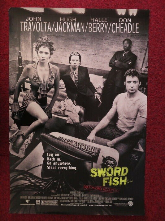 SWORDFISH US ONE SHEET ROLLED POSTER JOHN TRAVOLTA HUGH JACKMAN 2001