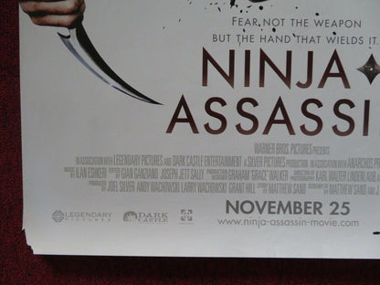 NINJA ASSASSIN US ONE SHEET ROLLED POSTER RAIN 2009