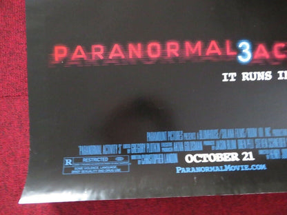 PARANORMAL ACTIVITY 3 US ONE SHEET ROLLED POSTER HENRY JOOST ARIEL SCHULMAN 2011