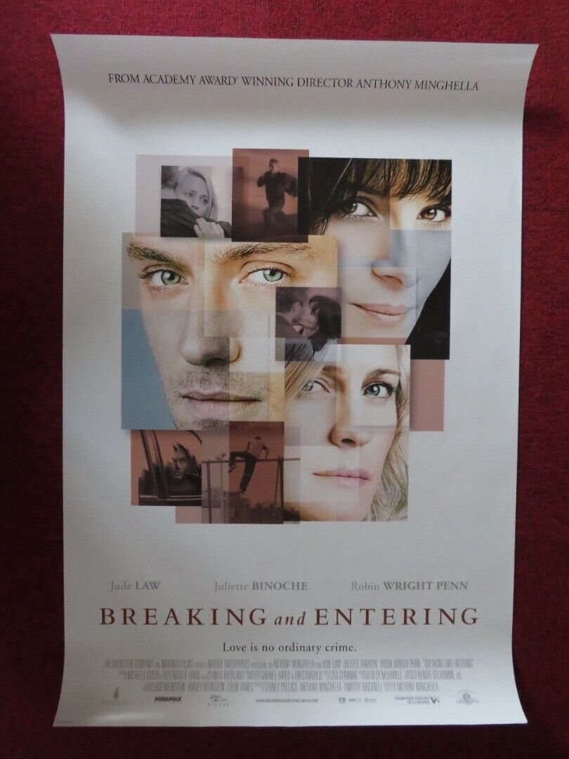 BREAKING AND ENTERING US ONE SHEET ROLLED POSTER JUDE LAW JULIETTE BINOCHE 2006