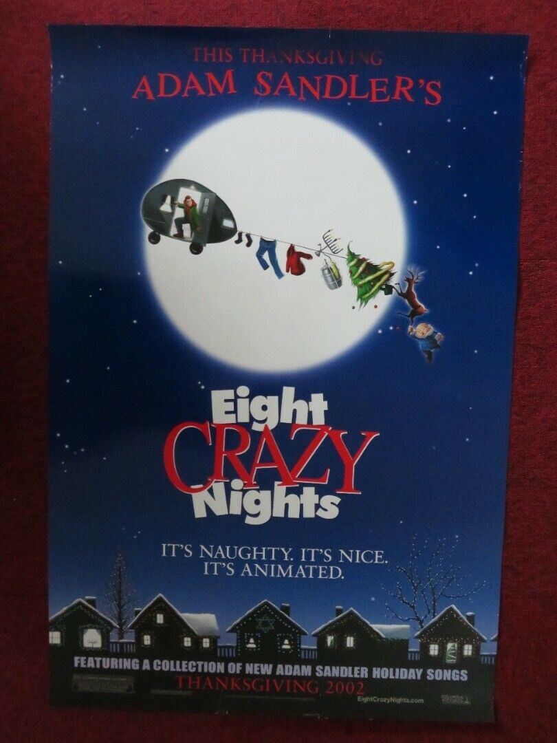 EIGHT CRAZY NIGHTS US ONE SHEET ROLLED POSTER ADAM SANDLER 2002