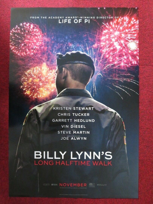 BILLY LYNN'S LONG HALFTIME  WALK  US ONE SHEET ROLLED POSTER ANG LEE 2016