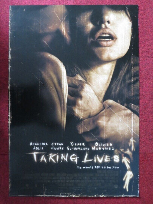 TAKING LIVES  US ONE SHEET ROLLED POSTER ANGELINA JOLIE ETHAN HAWKE 2004