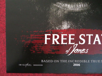 FREE STATE OF JONES  US ONE SHEET ROLLED POSTER MATTHEW MCCONAUGHEY 2016