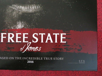 FREE STATE OF JONES  US ONE SHEET ROLLED POSTER MATTHEW MCCONAUGHEY 2016