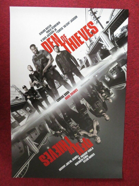 DEN OF THIEVES  US ONE SHEET ROLLED POSTER GERARD BUTLER RABLO SCHREIBER 2018