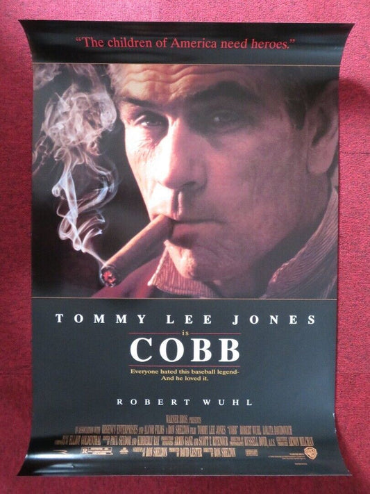 COBB  US ONE SHEET ROLLED POSTER TOMMY LEE JONES 1994