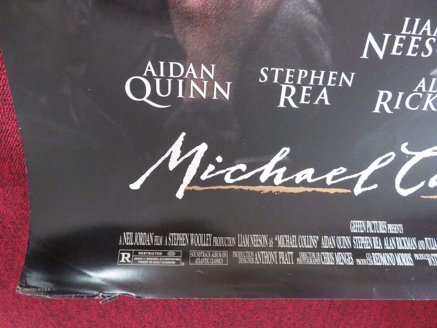 MICHAEL COLINS  US ONE SHEET ROLLED POSTER LIAM NEESON AIDAN QUINN 1996