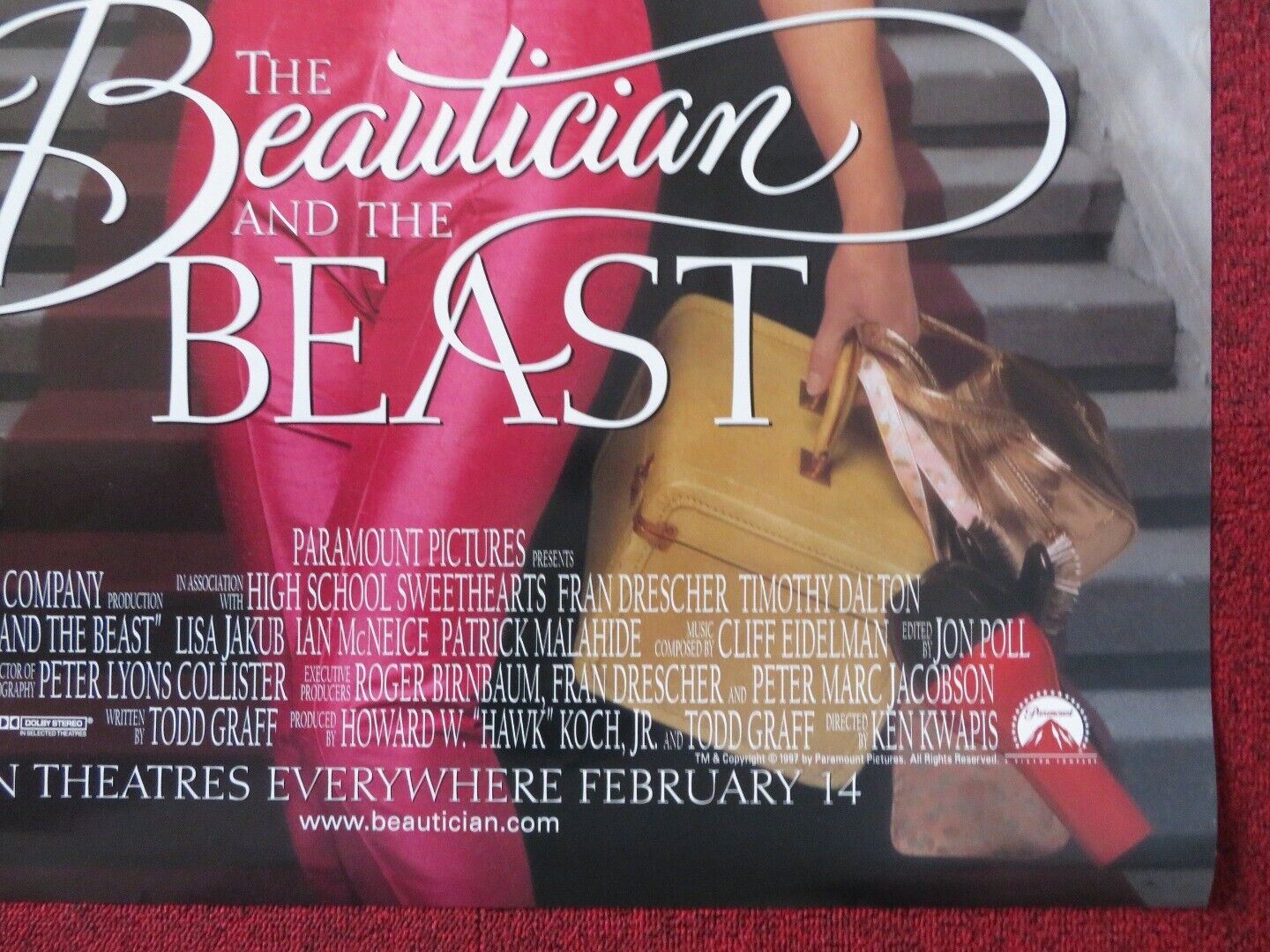 THE BEAUTICIAN AND THE BEAST  US ONE SHEET ROLLED POSTER FRAN DRESCHER 1997