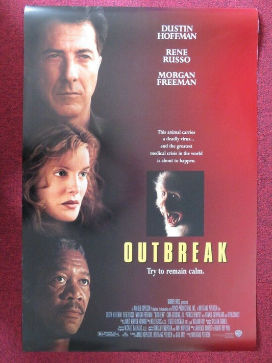 OUTBREAK  US ONE SHEET ROLLED POSTER DUSTIN HOFFMAN MORGAN FREEMAN 1995