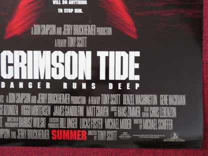 CRIMSON TIDE  US ONE SHEET ROLLED POSTER DENZEL WASHINGTON GENE HACKMAN 1995