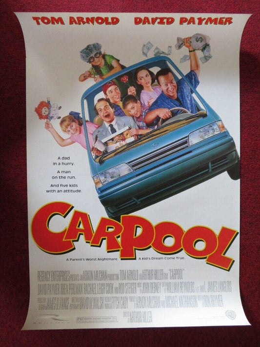 CARPOOL US ONE SHEET ROLLED POSTER TOM ARNOLD DAVID PAYMER 1996